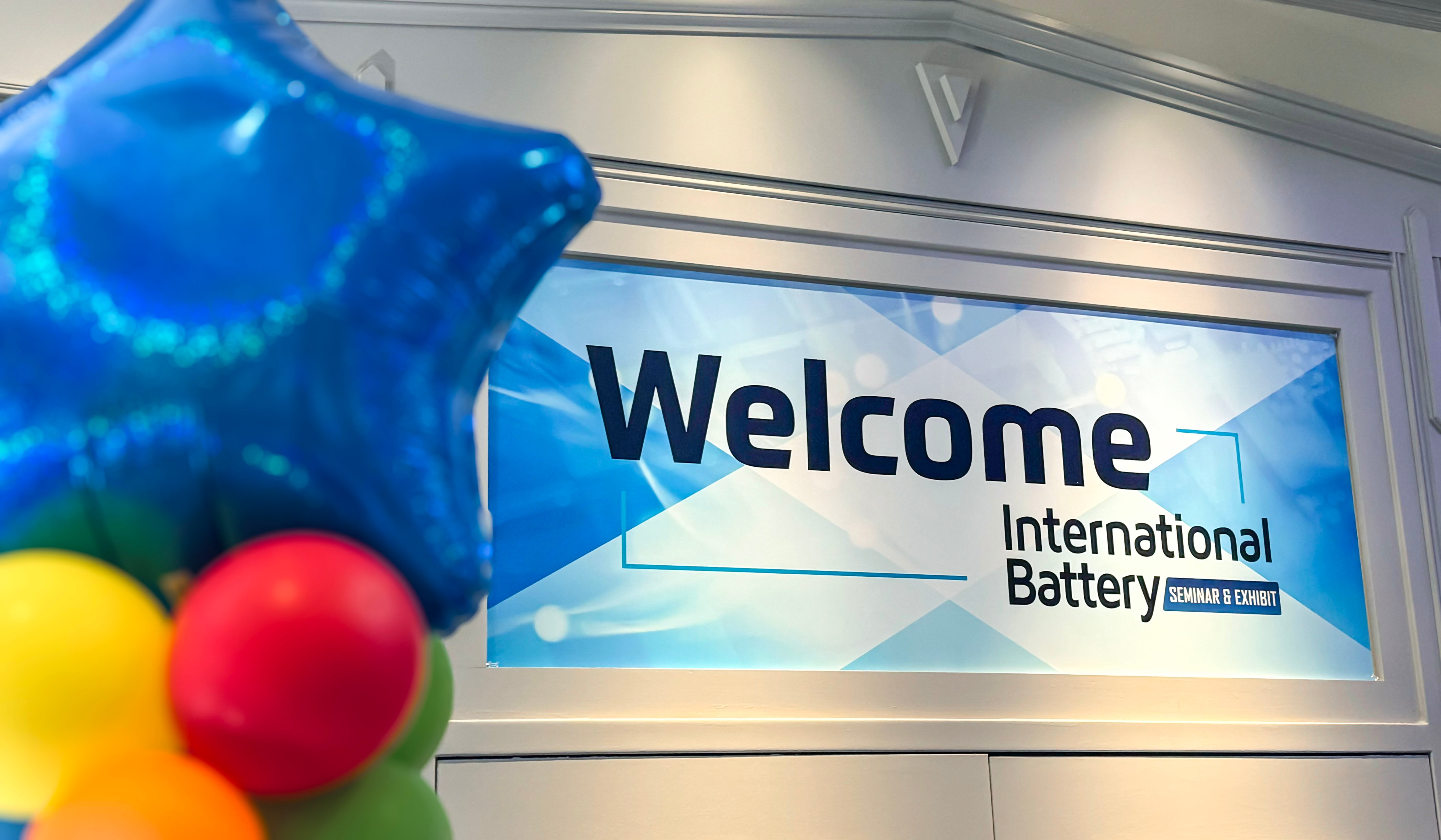 Photo of welcome sign from International Battery Seminar & Exhibition 2025